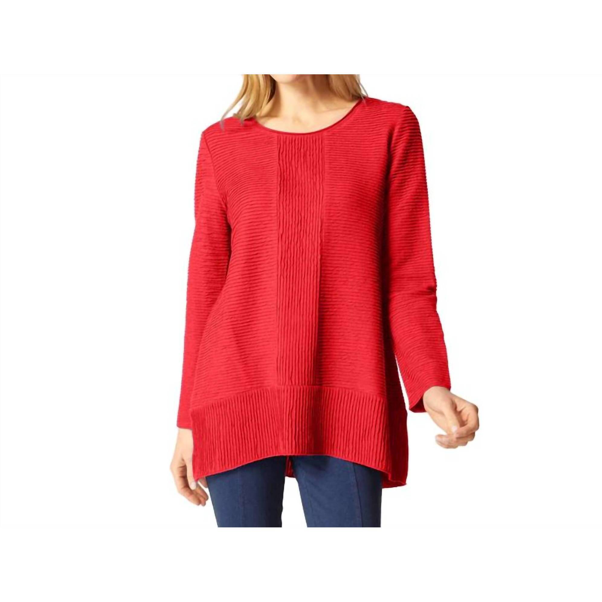 New Habitat Ripple Effect Autumn Tunic In Ruby
